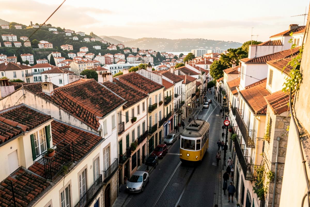 Bairro residencial em Lisboa